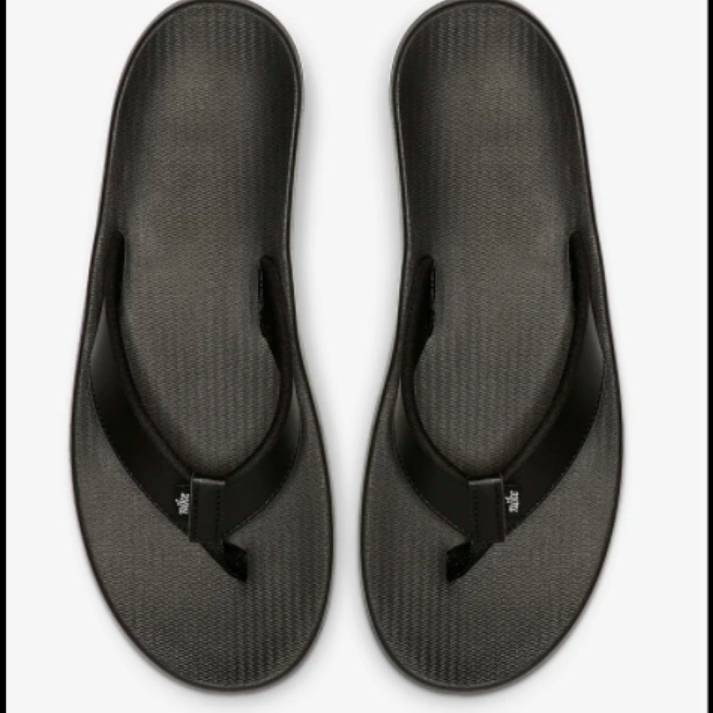 Womens Thong Flip Flop Nike Bella Kai Black Size 9